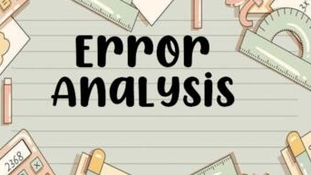 Error Analysis